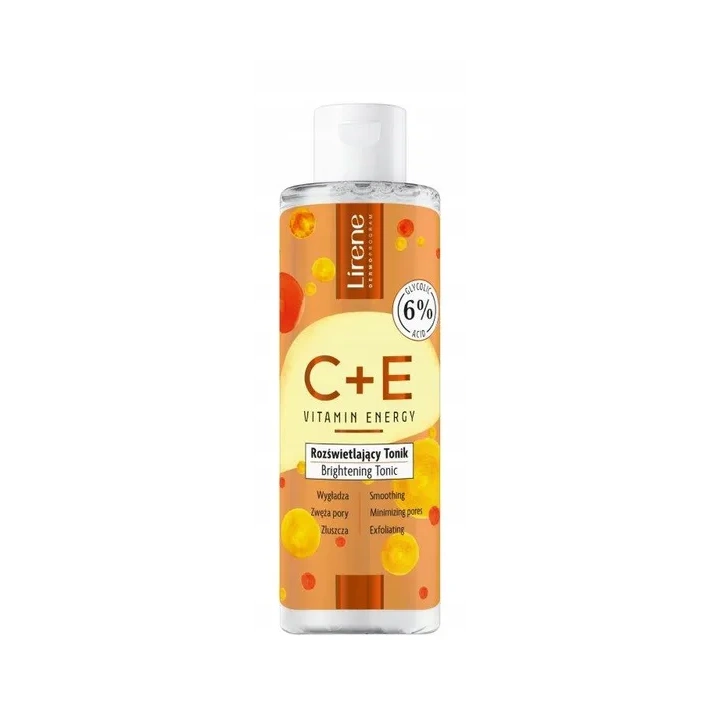 LIRENE Vitamin Energy C+E rozświetlający tonik do twarzy 200ml