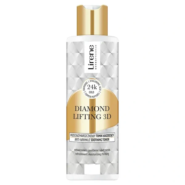 LIRENE Diamentowy Lifting 3D przeciwzmarszczkowy tonik do twarzy 200ml