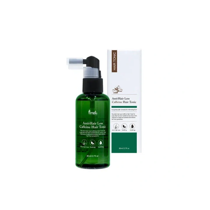 PRRETI Anti-hair Caffeine tonik przeciw wypadaniu włosów kofeinowy 80ml 