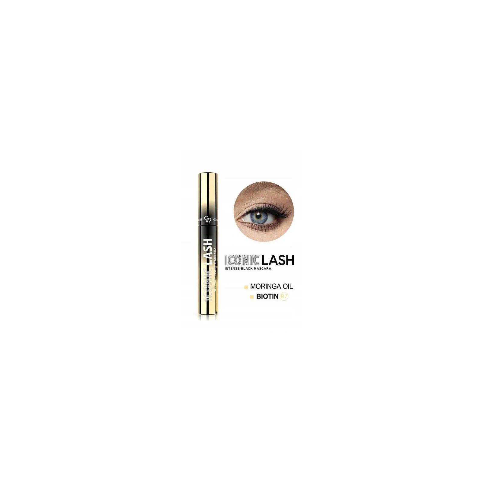 GOLDEN ROSE Iconic Lash tusz do rzęs objętość i długość Intense Black 9ml 