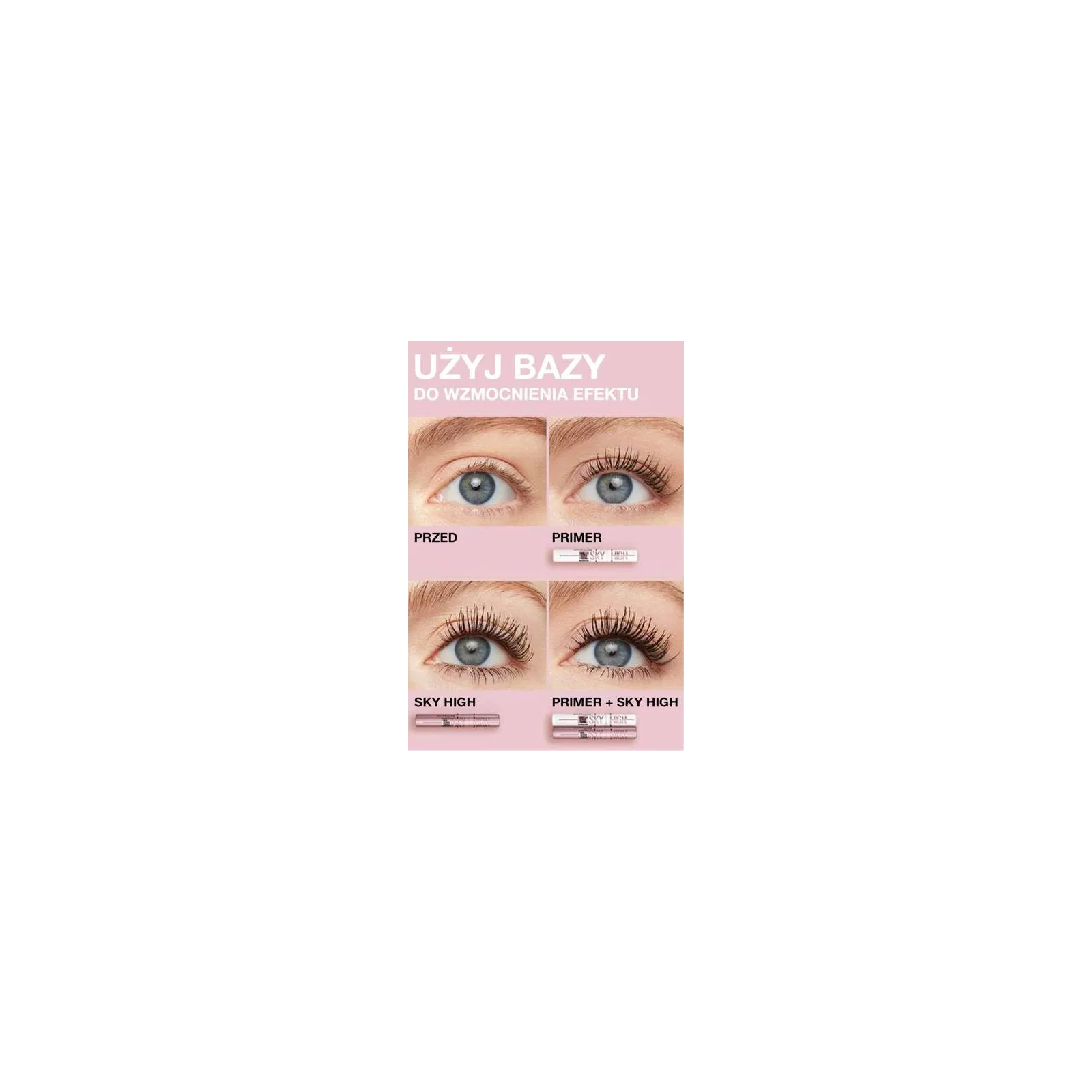 MAYBELLINE Lash Sensational Sky High baza pod tusz do rzęs 7,2ml 