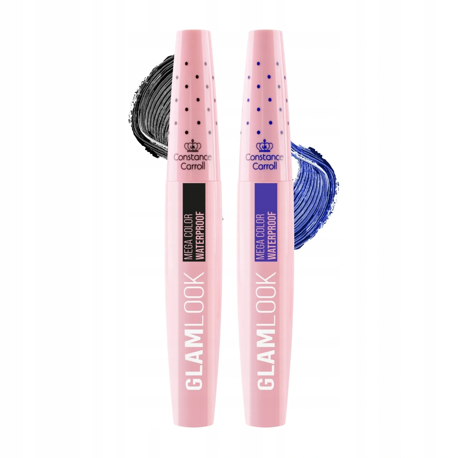 CONSTANCE CARROLL Glam Look tusz do rzęs WTP duopack Black & Blue 2x10ml