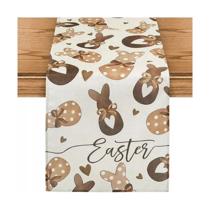 ECARLA bieżnik na stół świąteczny 180x33cm Króliczki BZK02
