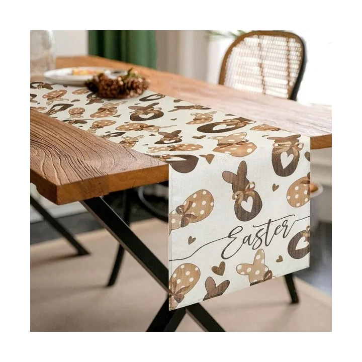 ECARLA bieżnik na stół świąteczny 180x33cm Króliczki BZK02
