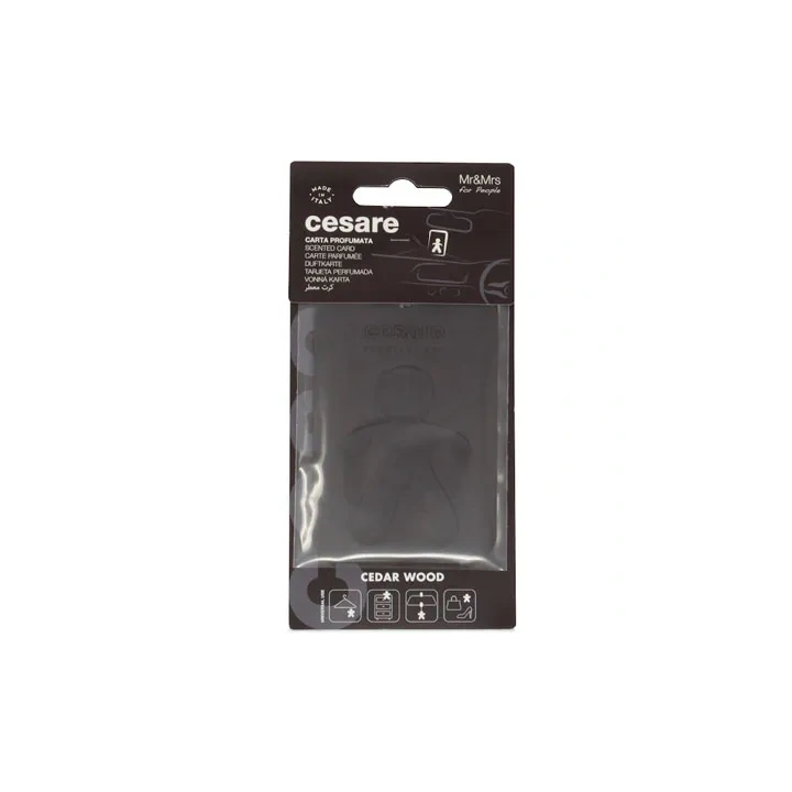 MR&MRS FRAGRANCE Cesare zawieszka zapachowa Czarny CEDAR WOOD 12g