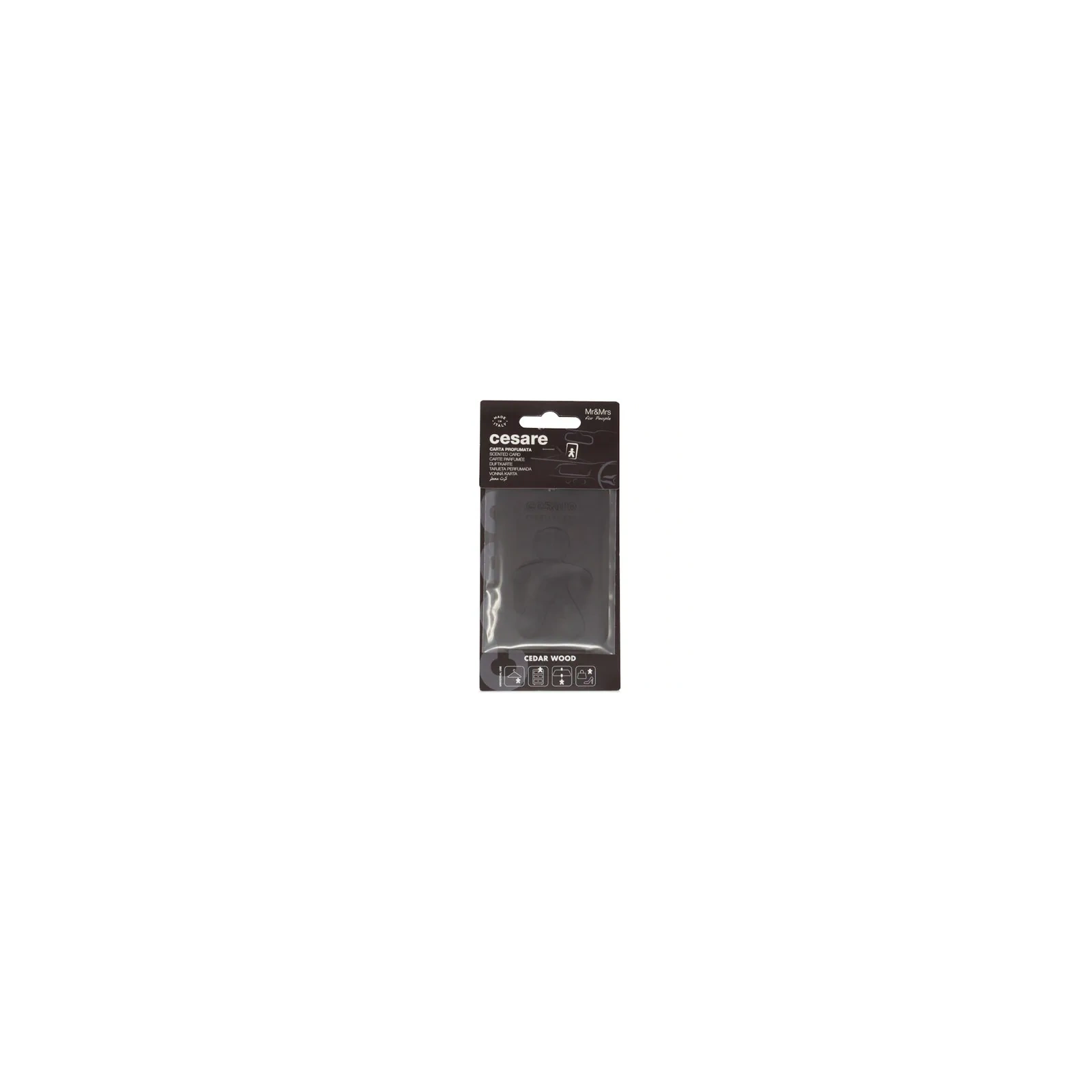 MR&MRS FRAGRANCE Cesare zawieszka zapachowa Czarny CEDAR WOOD 12g
