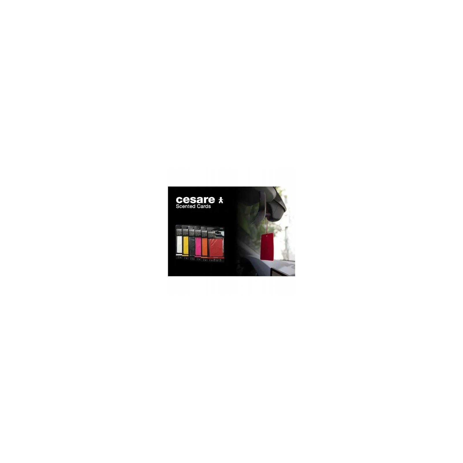 MR&MRS FRAGRANCE Cesare zawieszka zapachowa Czerwony PEPPERMINT 12g