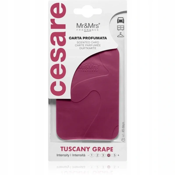 MR&MRS FRAGRANCE Cesare zawieszka zapachowa Fioletowy TUSCANY GRAPE 12g