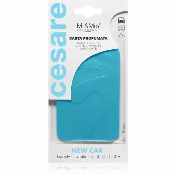 MR&MRS FRAGRANCE Cesare zawieszka zapachowa Turkusowy NEW CAR 12g