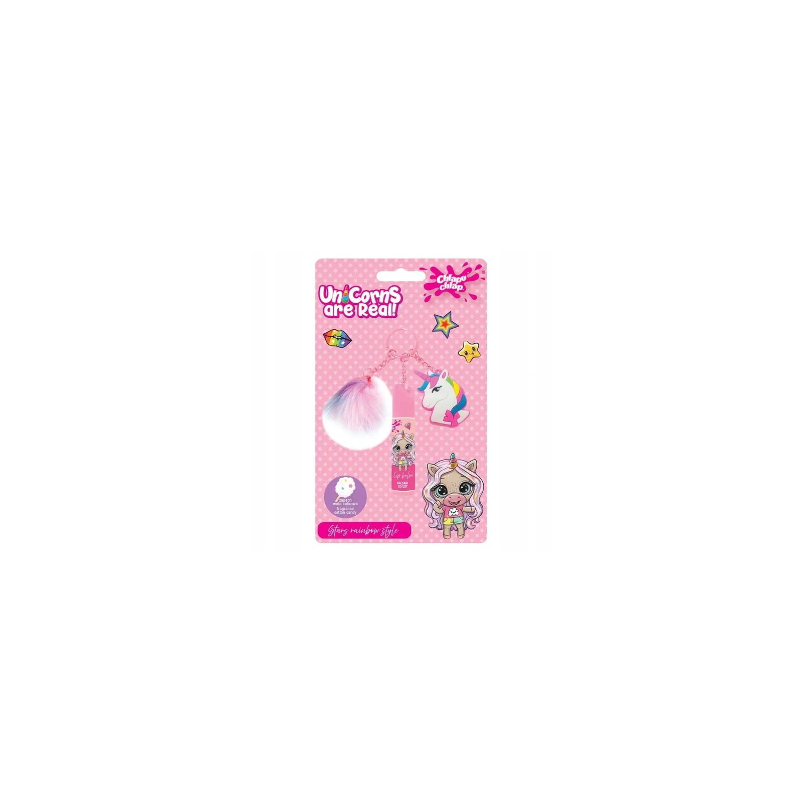 ESTETICA Chlapu Chlap Unicorns Are Real zestaw dziecięcy z breloczkami