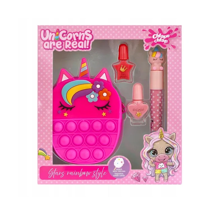 ESTETICA Chlapu Chlap Unicorns Are Real zestaw dziecięcy z torebką 