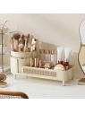ECARLA organizer na pędzle kosmetyki, obrotowy, plecionka wiedeńska 34,5x7,8x15cm CB75K