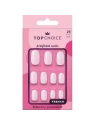 TOP CHOICE sztuczne paznokcie bez kleju, French 78408 24szt 