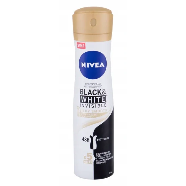 NIVEA Women dezodorant spray Black & White Invisible Silky 150ml