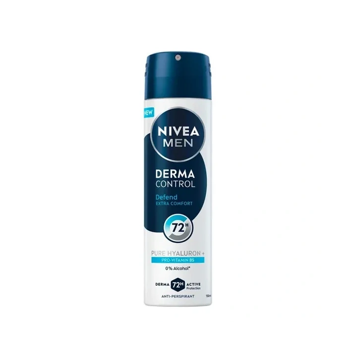 NIVEA MEN Derma Control dezodorant antyperspirant w sprayu Defend Extra Comfort 150ml