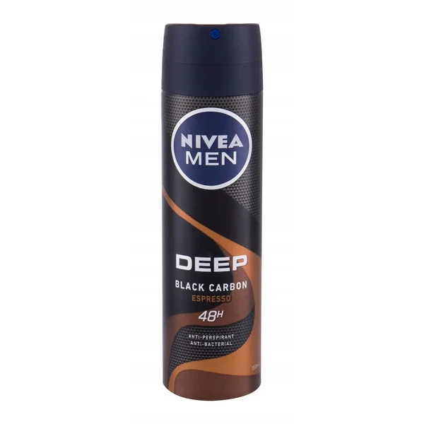 NIVEA MEN Deep Black Carbon dezodorant antyperspirant w sprayu Espresso 150ml