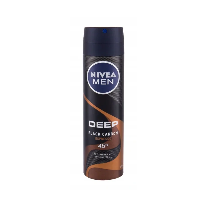 NIVEA MEN Deep Black Carbon dezodorant antyperspirant w sprayu Espresso 150ml