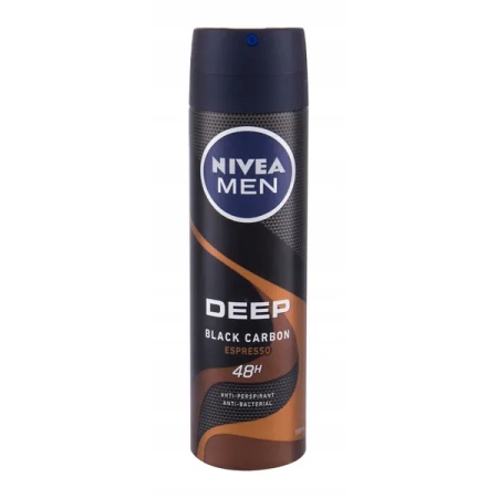NIVEA MEN Deep Black Carbon dezodorant antyperspirant w sprayu Espresso 150ml