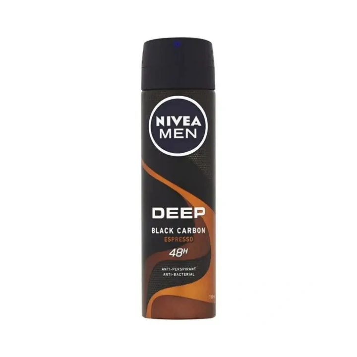 NIVEA MEN Deep Black Carbon dezodorant antyperspirant w sprayu Espresso 150ml