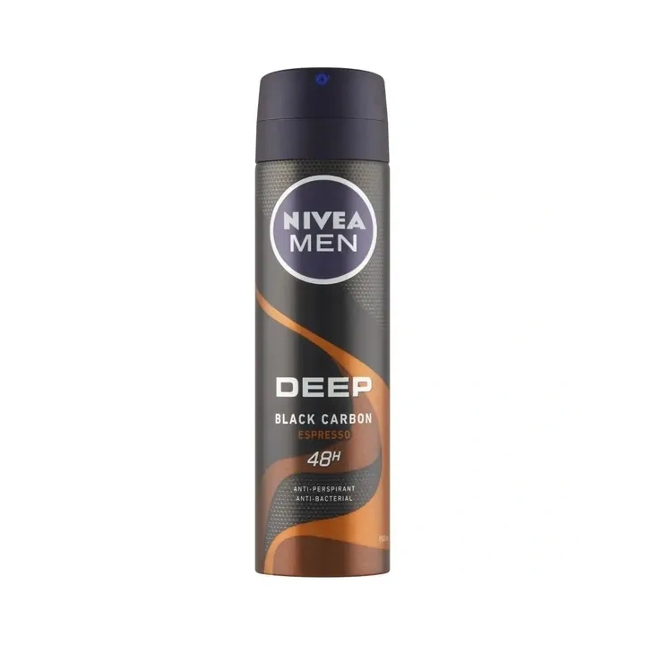 NIVEA MEN Deep Black Carbon dezodorant antyperspirant w sprayu Espresso 150ml