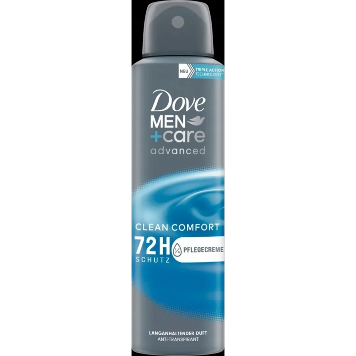 DOVE Men+care dezodorant antyperspirant w sprayu Clean Comfort 150ml