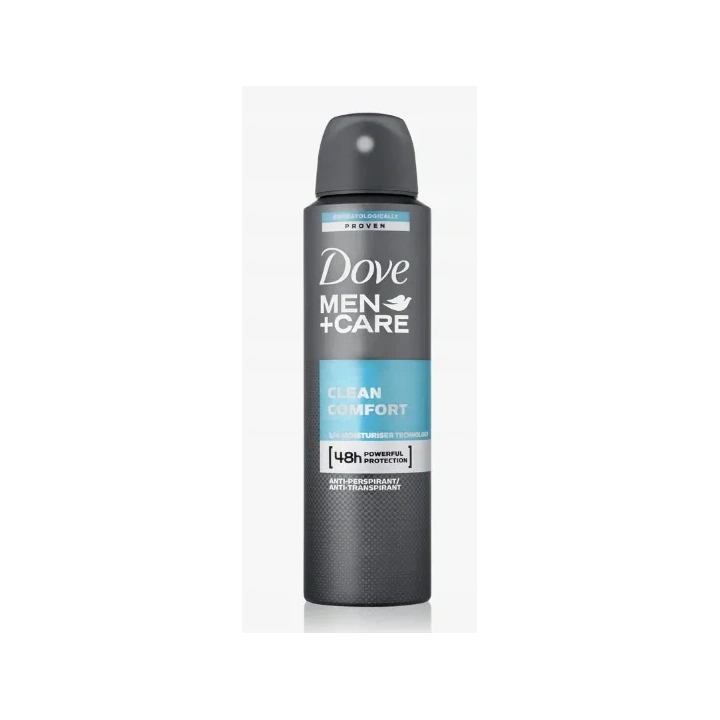 DOVE Men+care dezodorant antyperspirant w sprayu Clean Comfort 150ml