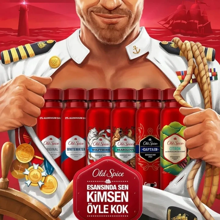 OLD SPICE Captain dezodorant w sprayu dla mężczyzn 150ml