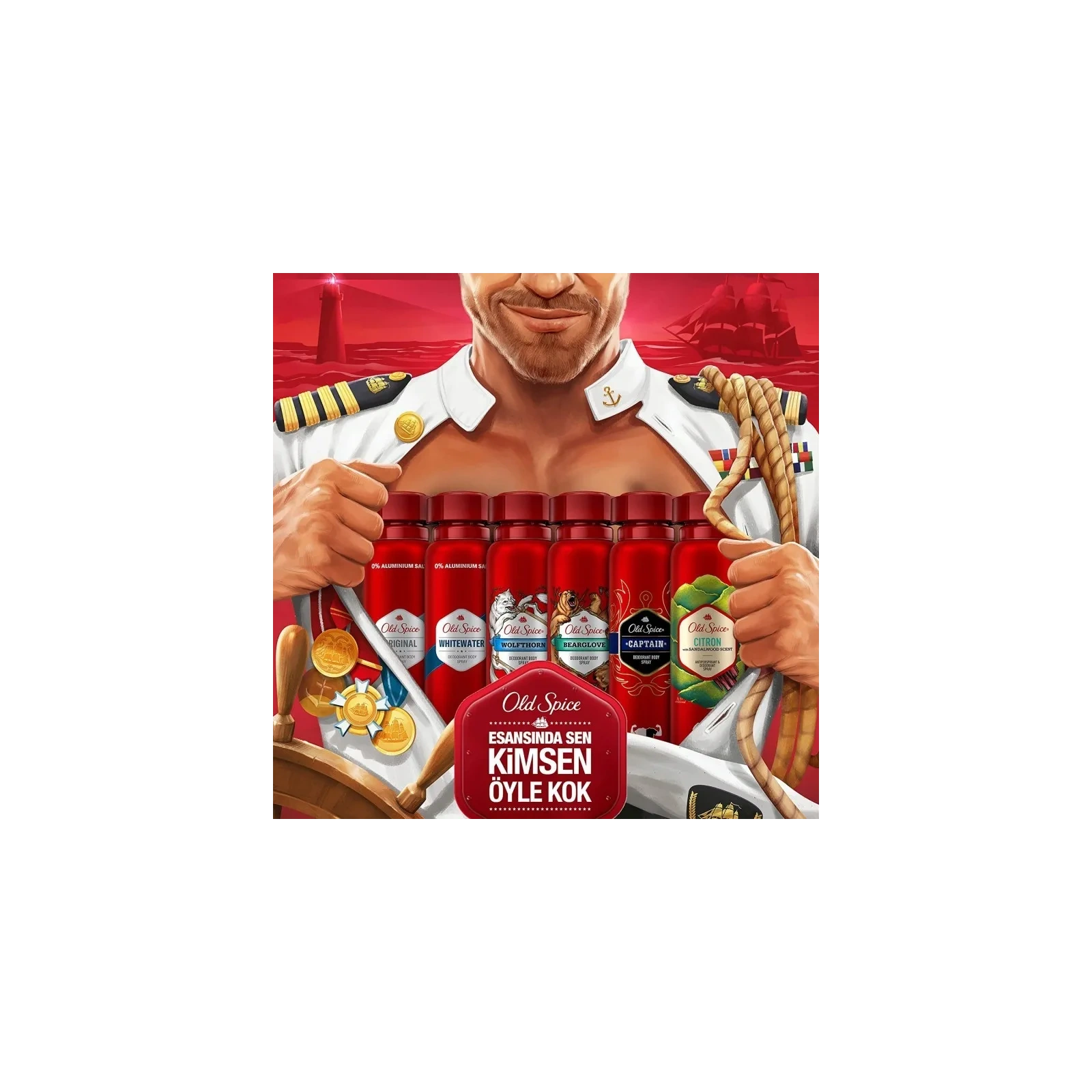 OLD SPICE Captain dezodorant w sprayu dla mężczyzn 150ml