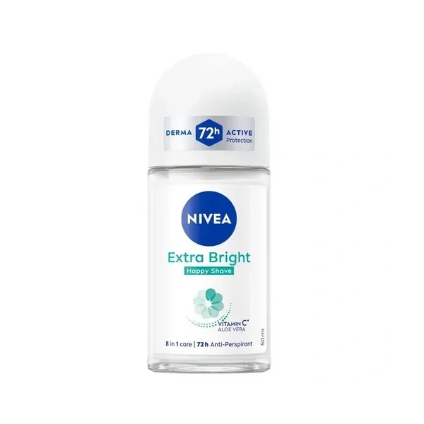 NIVEA Women dezodorant antyperspirant w kulce Extra Bright Happy Shave 50ml