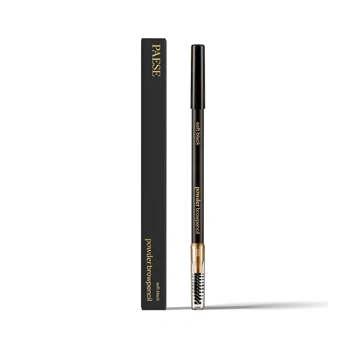 PAESE Powder Browpencil kredka do brwi Soft Black 1,19g