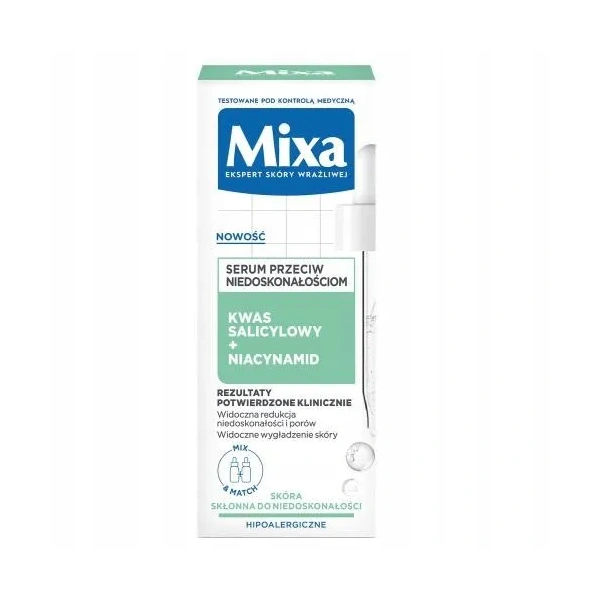 MIXA Przeciw Niedoskonałościom serum do twarzy Kwas Salicylowy & Niacynamid 30ml