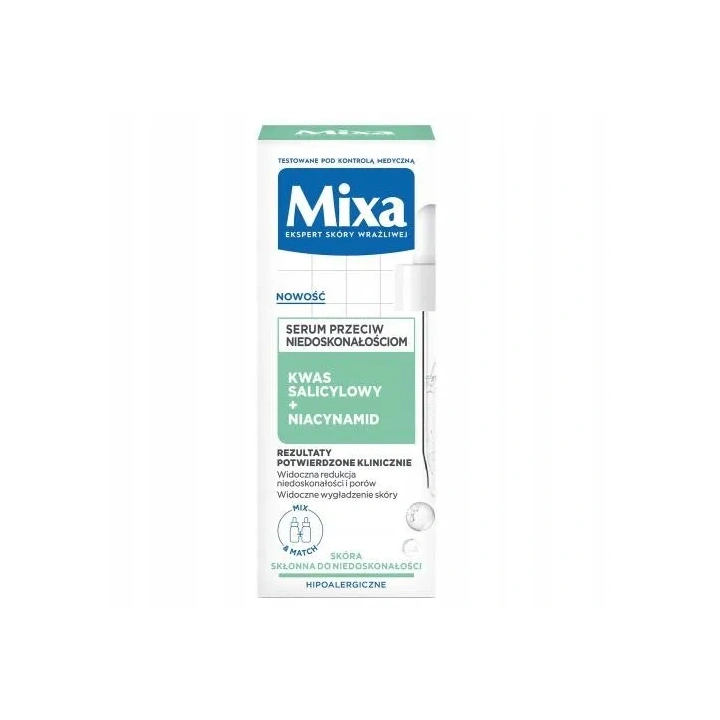 MIXA Przeciw Niedoskonałościom serum do twarzy Kwas Salicylowy & Niacynamid 30ml