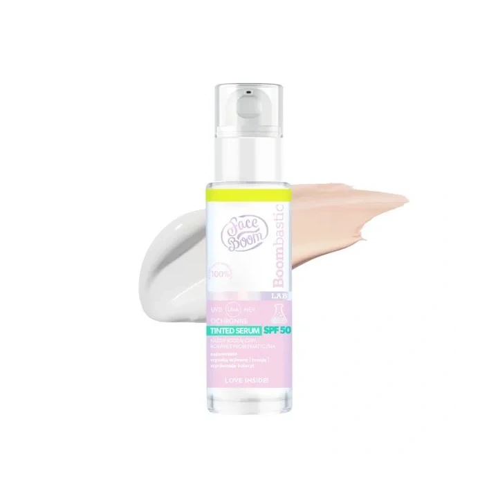 FACEBOOM Bombastic Lab Tinted ochronne serum do twarzy SPF50 30ml
