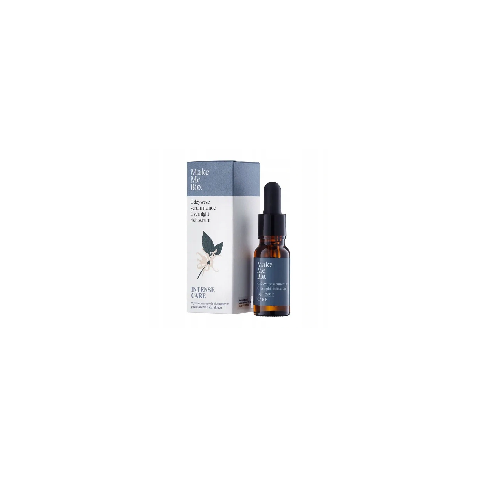 MAKE ME BIO Intense Care serum do twarzy odżywcze na noc 15ml 