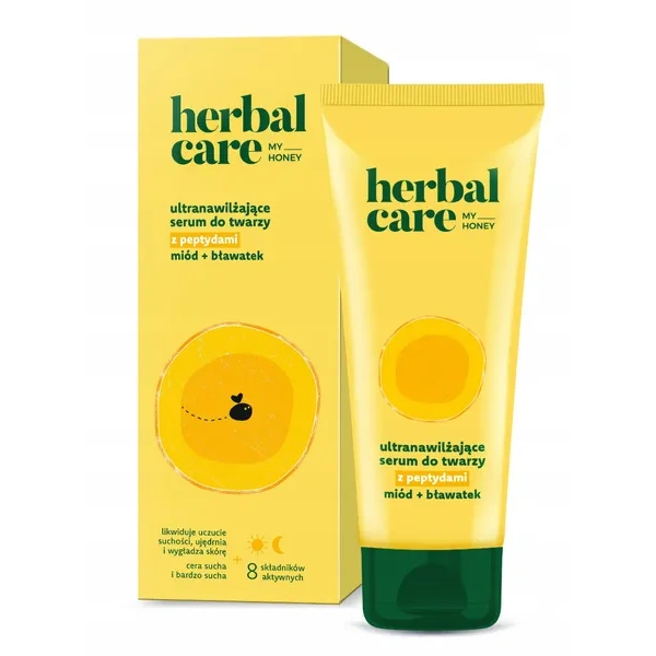 FARMONA Herbal Care My Honey serum do twarzy ultranawilżające z peptydami Miód Bławatek 50ml 