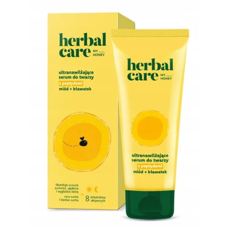 FARMONA Herbal Care My Honey serum do twarzy ultranawilżające z peptydami Miód Bławatek 50ml 