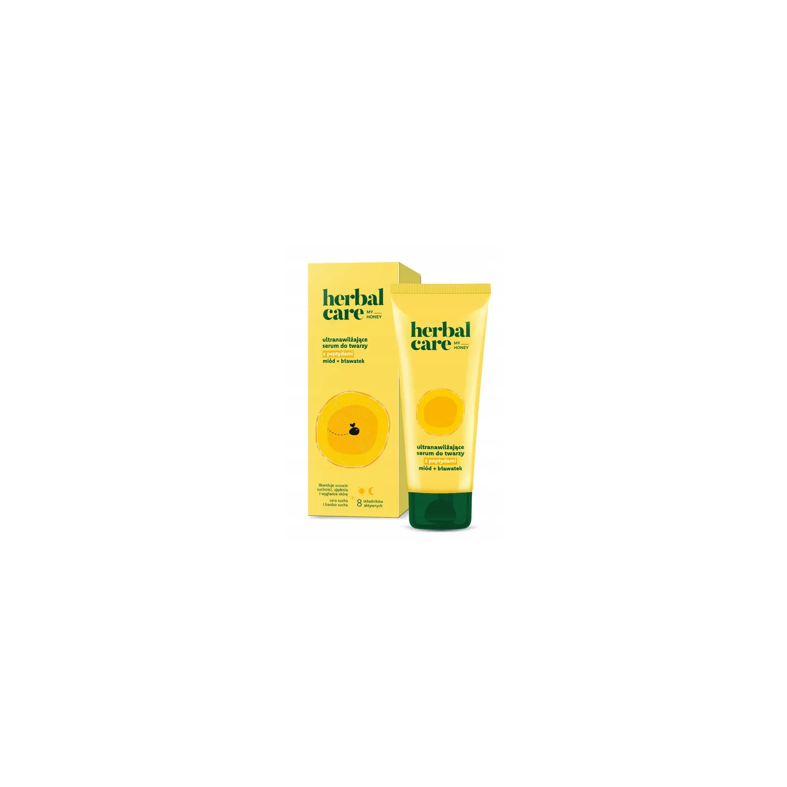 FARMONA Herbal Care My Honey serum do twarzy ultranawilżające z peptydami Miód Bławatek 50ml 