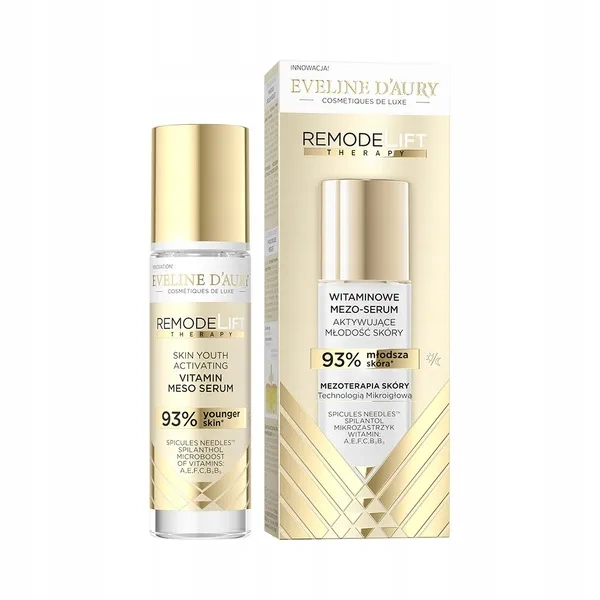 Eveline EVELINE D'aury Remodelift Therapy mezo-serum do twarzy witaminowe 30ml — Składniki i ocena