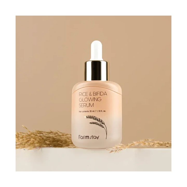 FARMSTAY Rice & Bifida serum do twarzy rozświetlające 35ml 
