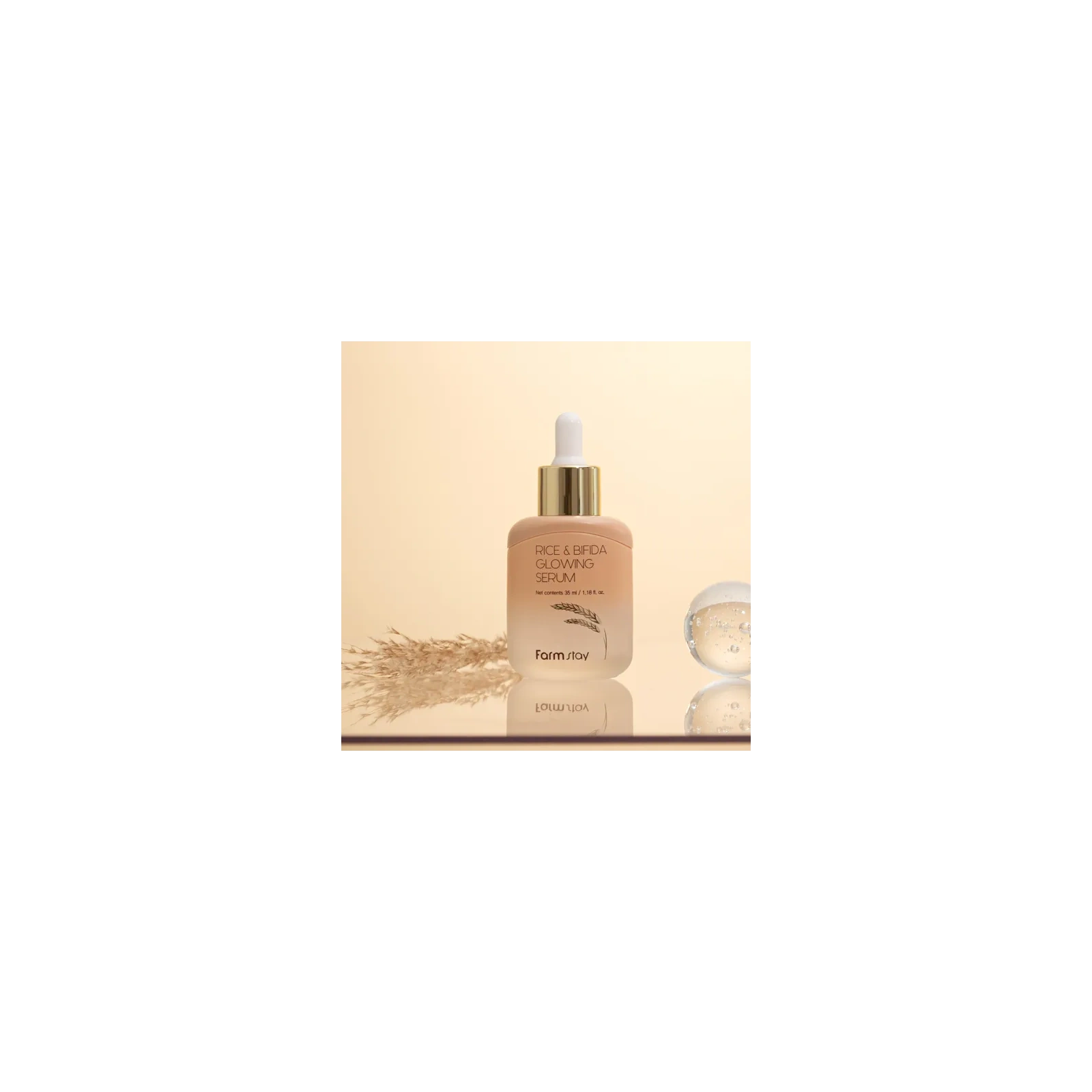 FARMSTAY Rice & Bifida serum do twarzy rozświetlające 35ml 