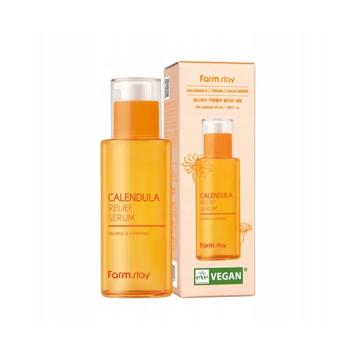 FARMSTAY Calendula Relief serum do twarzy łagodzące z nagietkiem 50ml 