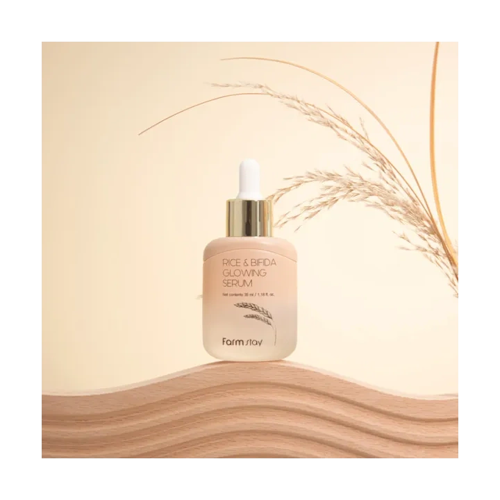 FARMSTAY Rice & Bifida serum do twarzy rozświetlające 35ml 