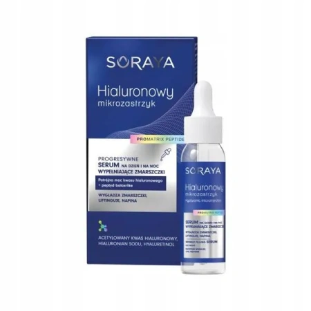 SORAYA Hialuronowy Mikrozastrzyk serum do twarzy wypełniające zmarszczki 30ml 