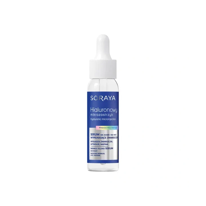 SORAYA Hialuronowy Mikrozastrzyk serum do twarzy wypełniające zmarszczki 30ml 
