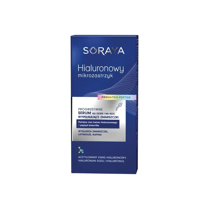 SORAYA Hialuronowy Mikrozastrzyk serum do twarzy wypełniające zmarszczki 30ml 