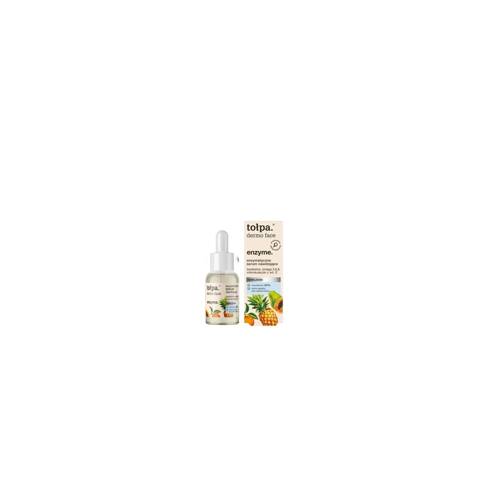 TOŁPA Dermo Face Enzyme serum do twarzy enzymatyczne, nawilżające 30ml 