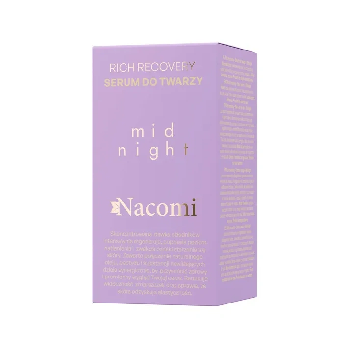 NACOMI Rich Recovery Midnight serum do twarzy bogate regenerujące 30ml 