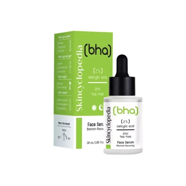 SKINCYCLOPEDIA serum do twarzy 2% kwasu salicylowego i olejek z drzewa herbacianego 30ml