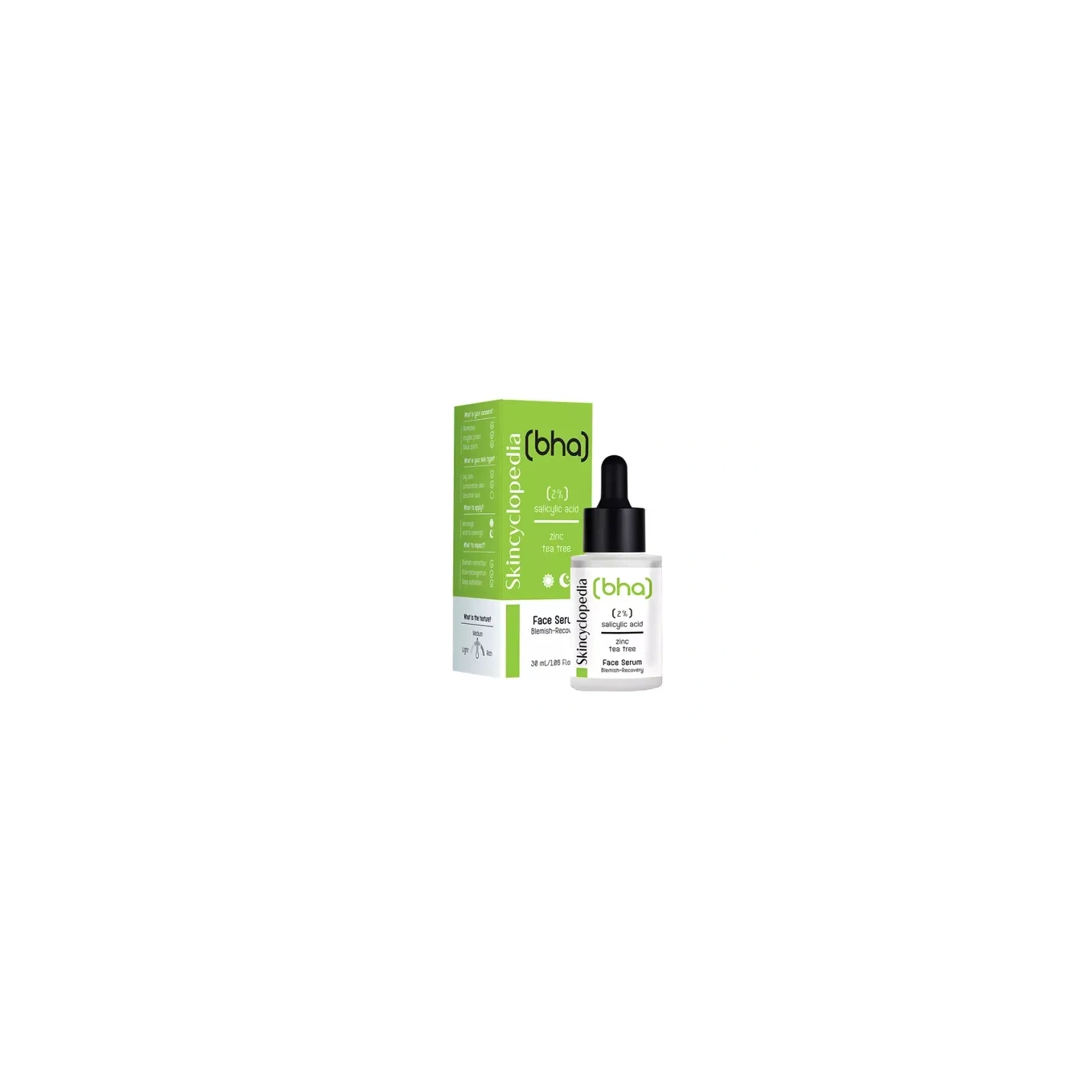 SKINCYCLOPEDIA serum do twarzy 2% kwasu salicylowego i olejek z drzewa herbacianego 30ml