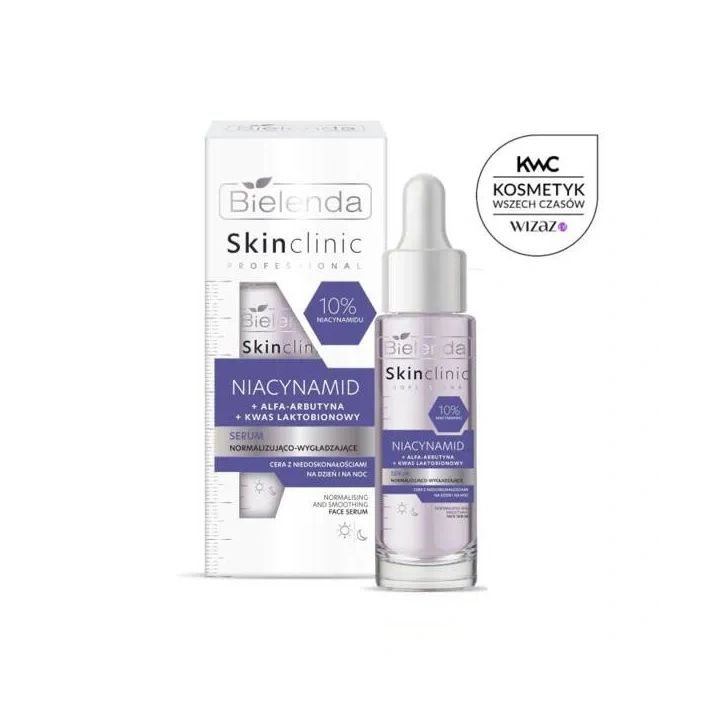 BIELENDA Skin Clinic serum do twarzy normalizująco wygładzające Niacynamid 10% 30ml